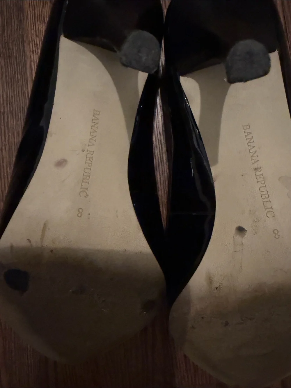 Banana Republic Black Patent Pointed-Toe Pumps
